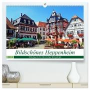 Bildschönes Heppenheim Mittelpunkt der Hessischen Bergstraße (hochwertiger Premium Wandkalender 2024 DIN A2 quer), Kunstdruck in Hochglanz
