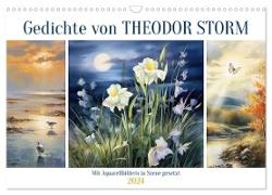 Gedichte von Theodor Storm (Wandkalender 2024 DIN A3 quer), CALVENDO Monatskalender