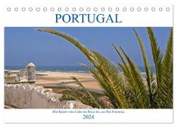 Portugal - Die Küste vom Cabo da Roca zur Ria Formosa (Tischkalender 2024 DIN A5 quer), CALVENDO Monatskalender