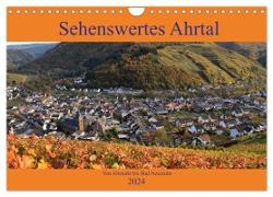 Sehenswertes Ahrtal - Von Altenahr bis Bad Neuenahr (Wandkalender 2024 DIN A4 quer), CALVENDO Monatskalender