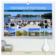 Hansestadt Hamburg - Alster Impressionen (hochwertiger Premium Wandkalender 2024 DIN A2 quer), Kunstdruck in Hochglanz