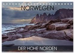 Norwegen - der hohe Norden (Tischkalender 2024 DIN A5 quer), CALVENDO Monatskalender