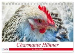 Charmante Hühner (Tischkalender 2024 DIN A5 quer), CALVENDO Monatskalender