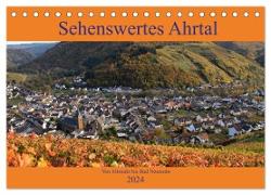 Sehenswertes Ahrtal - Von Altenahr bis Bad Neuenahr (Tischkalender 2024 DIN A5 quer), CALVENDO Monatskalender