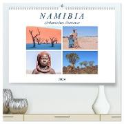 Namibia, afrikanisches Abenteuer (hochwertiger Premium Wandkalender 2024 DIN A2 quer), Kunstdruck in Hochglanz