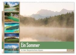 Ein Sommer in den Bayerischen Alpen (Wandkalender 2024 DIN A2 quer), CALVENDO Monatskalender