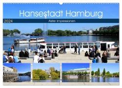 Hansestadt Hamburg - Alster Impressionen (Wandkalender 2024 DIN A2 quer), CALVENDO Monatskalender
