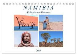 Namibia, afrikanisches Abenteuer (Tischkalender 2024 DIN A5 quer), CALVENDO Monatskalender