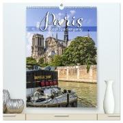 PARIS Stadtspaziergang (hochwertiger Premium Wandkalender 2024 DIN A2 hoch), Kunstdruck in Hochglanz
