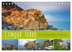 Cinque Terre - die bunten Dörfer Liguriens (Tischkalender 2024 DIN A5 quer), CALVENDO Monatskalender