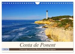 Costa de Ponent - Unterwegs zwischen Barcelona und Tarragona (Wandkalender 2024 DIN A4 quer), CALVENDO Monatskalender