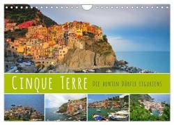 Cinque Terre - die bunten Dörfer Liguriens (Wandkalender 2024 DIN A4 quer), CALVENDO Monatskalender