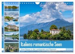 Italiens romantische Seen (Wandkalender 2024 DIN A4 quer), CALVENDO Monatskalender