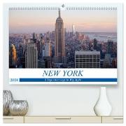 New York - 4 Tage unterwegs im Big Apple (hochwertiger Premium Wandkalender 2024 DIN A2 quer), Kunstdruck in Hochglanz