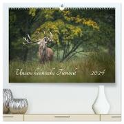Unsere heimische Tierwelt (hochwertiger Premium Wandkalender 2024 DIN A2 quer), Kunstdruck in Hochglanz