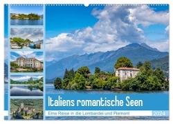 Italiens romantische Seen (Wandkalender 2024 DIN A2 quer), CALVENDO Monatskalender
