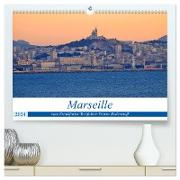 Marseille vom Frankfurter Taxifahrer Petrus Bodenstaff (hochwertiger Premium Wandkalender 2024 DIN A2 quer), Kunstdruck in Hochglanz