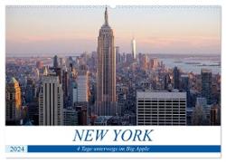 New York - 4 Tage unterwegs im Big Apple (Wandkalender 2024 DIN A2 quer), CALVENDO Monatskalender