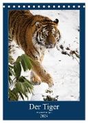 Der Tiger - ein gestreifter Jäger (Tischkalender 2024 DIN A5 hoch), CALVENDO Monatskalender