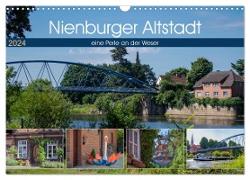 Nienburger Altstadt, eine Perle an der Weser (Wandkalender 2024 DIN A3 quer), CALVENDO Monatskalender