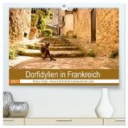 Dorfidyllen in Frankreich (hochwertiger Premium Wandkalender 2024 DIN A2 quer), Kunstdruck in Hochglanz