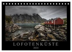 Lofotenküste (Tischkalender 2024 DIN A5 quer), CALVENDO Monatskalender
