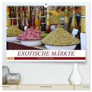 Exotische Märkte (hochwertiger Premium Wandkalender 2024 DIN A2 quer), Kunstdruck in Hochglanz