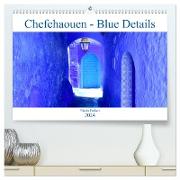 Chefchaouen - Blue Details (hochwertiger Premium Wandkalender 2024 DIN A2 quer), Kunstdruck in Hochglanz