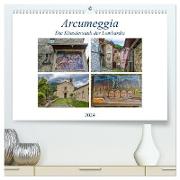 Arcumeggia - Die Künstlerstadt der Lombardei (hochwertiger Premium Wandkalender 2024 DIN A2 quer), Kunstdruck in Hochglanz