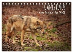 Canis Lupus - unser Freund der Wolf (Tischkalender 2024 DIN A5 quer), CALVENDO Monatskalender
