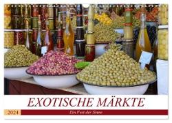Exotische Märkte (Wandkalender 2024 DIN A3 quer), CALVENDO Monatskalender