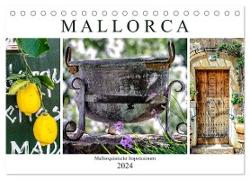 Mallorca - Mallorquinische Impressionen (Tischkalender 2024 DIN A5 quer), CALVENDO Monatskalender