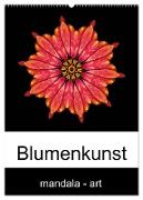Blumenkunst - mandala-art (Wandkalender 2024 DIN A2 hoch), CALVENDO Monatskalender