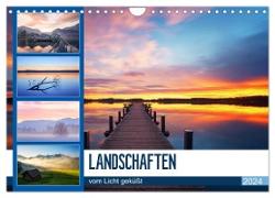 Landschaften vom Licht geküßt (Wandkalender 2024 DIN A4 quer), CALVENDO Monatskalender