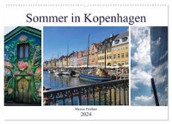 Sommer in Kopenhagen (Wandkalender 2024 DIN A2 quer), CALVENDO Monatskalender
