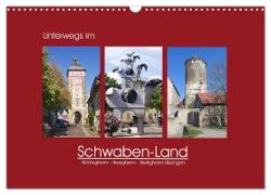 Unterwegs im Schwaben-Land (Wandkalender 2024 DIN A3 quer), CALVENDO Monatskalender