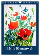 Melis Blumenwelt (Wandkalender 2024 DIN A4 hoch), CALVENDO Monatskalender