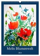 Melis Blumenwelt (Wandkalender 2024 DIN A3 hoch), CALVENDO Monatskalender