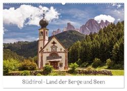 Südtirol - Land der Berge und Seen (Wandkalender 2024 DIN A2 quer), CALVENDO Monatskalender