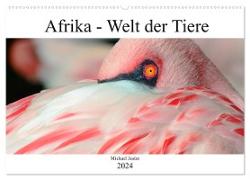 Afrika - Welt der Tiere (Wandkalender 2024 DIN A2 quer), CALVENDO Monatskalender