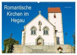 Romantische Kirchen im Hegau (Wandkalender 2024 DIN A2 quer), CALVENDO Monatskalender