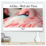 Afrika - Welt der Tiere (hochwertiger Premium Wandkalender 2024 DIN A2 quer), Kunstdruck in Hochglanz