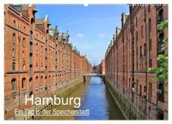 Hamburg - Ein Tag in der Speicherstadt (Wandkalender 2024 DIN A2 quer), CALVENDO Monatskalender