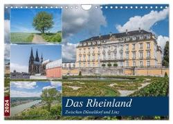 Das Rheinland - Zwischen Düsseldorf und Linz (Wandkalender 2024 DIN A4 quer), CALVENDO Monatskalender