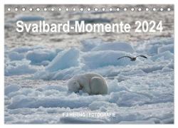 Svalbard-Momente (Tischkalender 2024 DIN A5 quer), CALVENDO Monatskalender