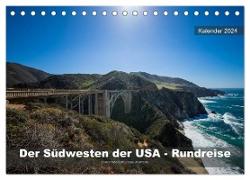Der Südwesten der USA - Rundreise (Tischkalender 2024 DIN A5 quer), CALVENDO Monatskalender
