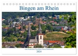 Bingen am Rhein vom Frankfurter Taxifahrer Petrus Bodenstaff (Tischkalender 2024 DIN A5 quer), CALVENDO Monatskalender