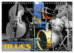 Klangbilder des Blues (Wandkalender 2024 DIN A4 quer), CALVENDO Monatskalender