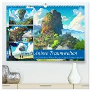 Anime Traumwelten (hochwertiger Premium Wandkalender 2024 DIN A2 quer), Kunstdruck in Hochglanz