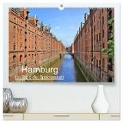 Hamburg - Ein Tag in der Speicherstadt (hochwertiger Premium Wandkalender 2024 DIN A2 quer), Kunstdruck in Hochglanz